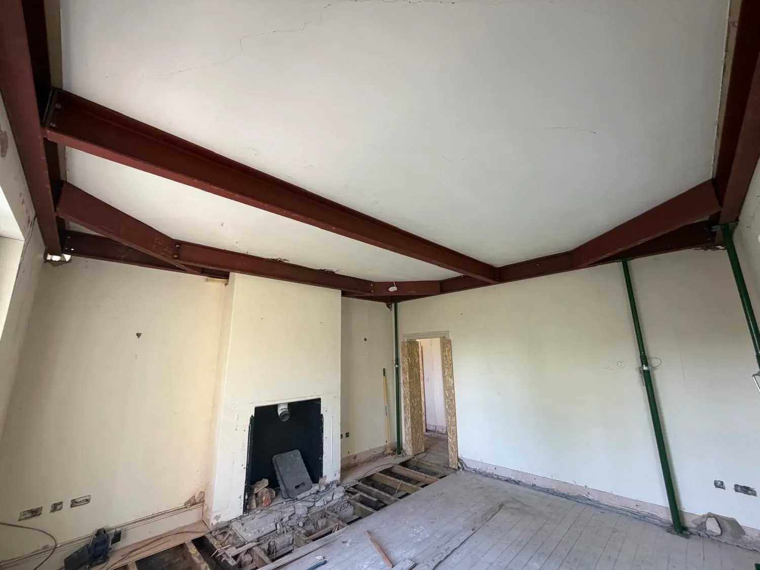 ULTRA Engineering — Structural steel beams installed